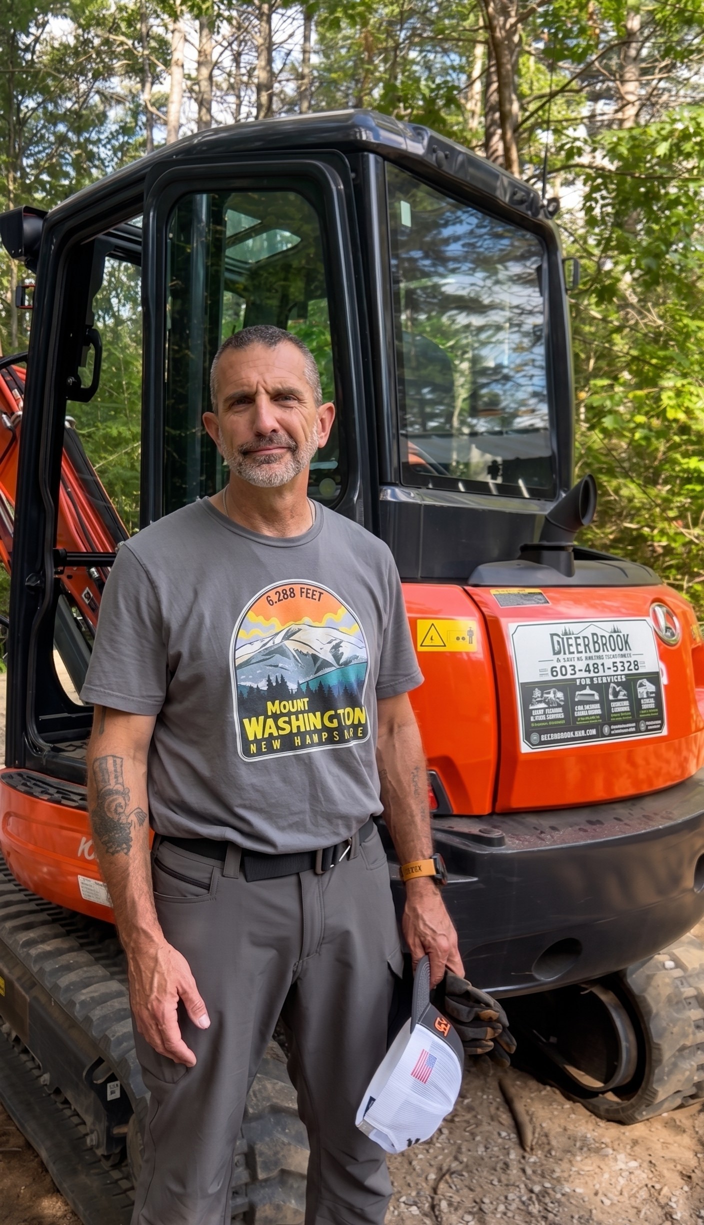 Jeremy Gauthier, owner of DeerBrook Land and Property Services in Tamworth, New Hampshire
